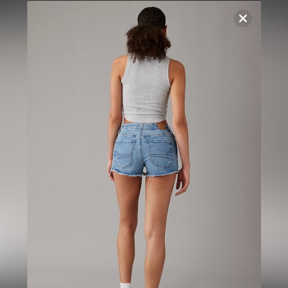 AE Next Level Curvy High-Waisted Denim Short - Picture 2 of 5